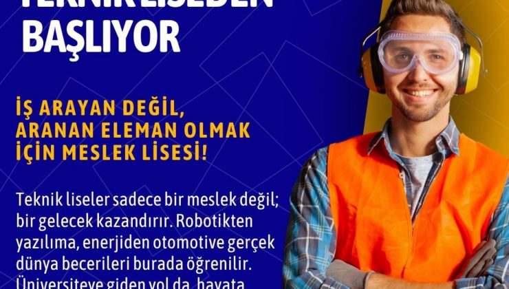 Mesleki eğitim, geleceğimizin teminatıdır