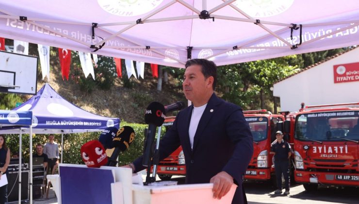 Muğla Büyükşehir İtfaiyesi’ne 72 yeni araç geliyor
