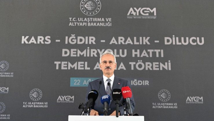 Kars-Iğdır-Aralık-Dilucu Demiryolu Hattının temeli atıldı!