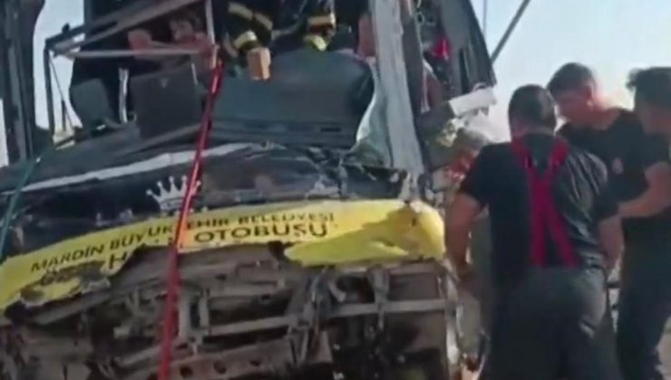 Mardin’de kaza: Halk otobüsü ile tır çarpıştı, 1 can kaybı