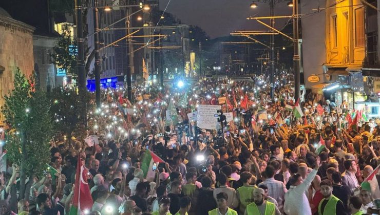 Yüz binler İstanbul’da Gazze için yürüdü