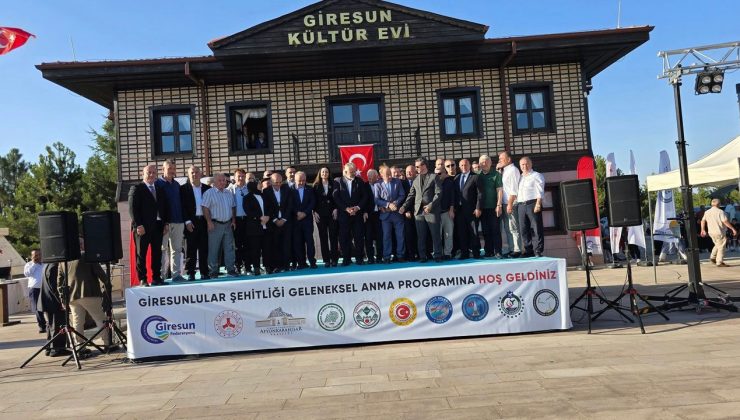 Afyonkarahisar'da bulunan Giresun Şehitliğinde anma programı