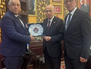 Düzce TSO Başkanı ile MHP İl Başkanı Bahçeli ile görüştü