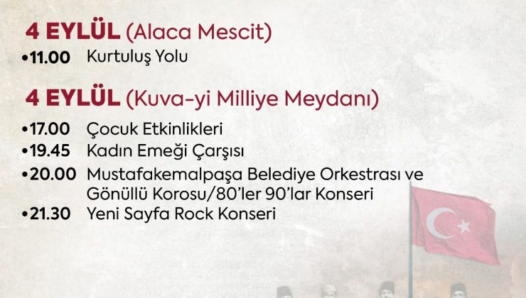 Balıkesir’de kurtuluş coşkusu doyasıya yaşanacak