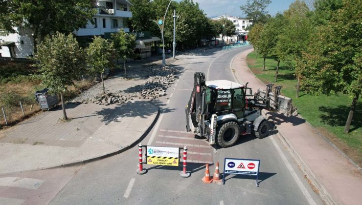 Başiskele sahilinde üstyapı sil baştan