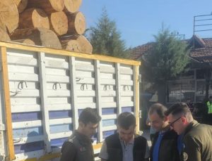 Beypazarı Orman İşletme Müdürlüğü’nden tomruk taşımacılığına mobil denetim