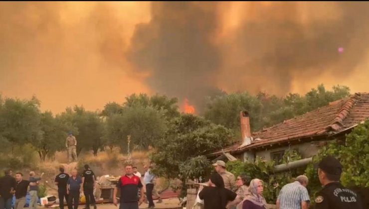 Denizli orman yangını kontrol altına alınmaya çalışılıyor