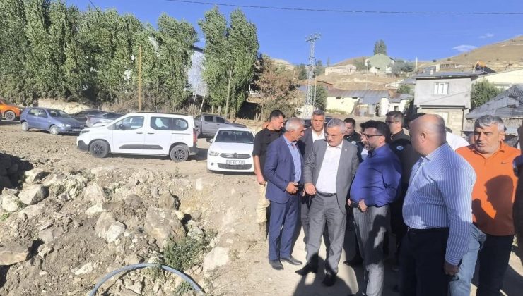 AK Parti Kars Milletvekili Adem Çalkın, Sarıkamış’ta taşkın kontrol tesislerini yerinde inceledi