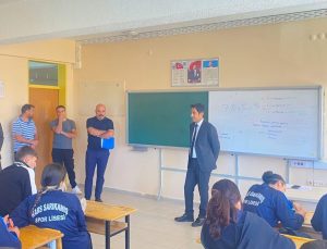 Kaymakam Enis Aslantatar'dan Sarıkamış Spor Lisesi’ne ziyaret