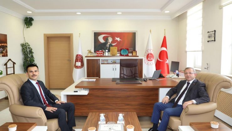 Kars Valisi Ziya Polat’tan Ağır Ceza Mahkemesi Başkanı Emrah Turan’a ziyaret