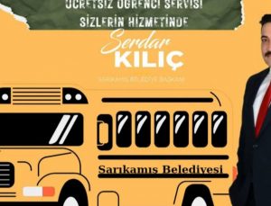 Başkan Serdar Kılıç’tan eğitime destek: Ücretsiz servis hizmeti bu yıl da devam ediyor