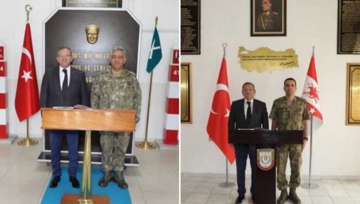 Vali Ziya Polat’tan Tuğgeneral Türe ve Albay Kurtoğlu'na hayırlı olsun ziyareti
