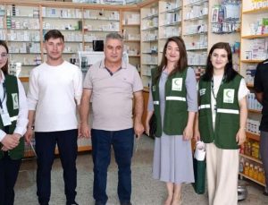 Selim’de Yeşilay’dan eczanelere bağımsızlık seferberliği kapsamında bilgilendirme