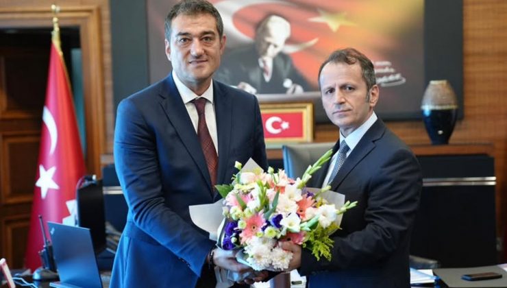 Belediye Başkanı Fuat Köse'den yeni Emniyet Müdürü Ferhat Aktaş'a ziyaret