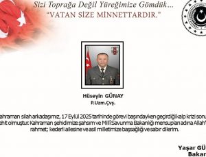 Uzman Çavuş Hüseyin Günay görev başında şehit oldu