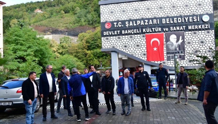 Trabzon Valisi Yıldırım Şalpazarı Sel Bölgesinde