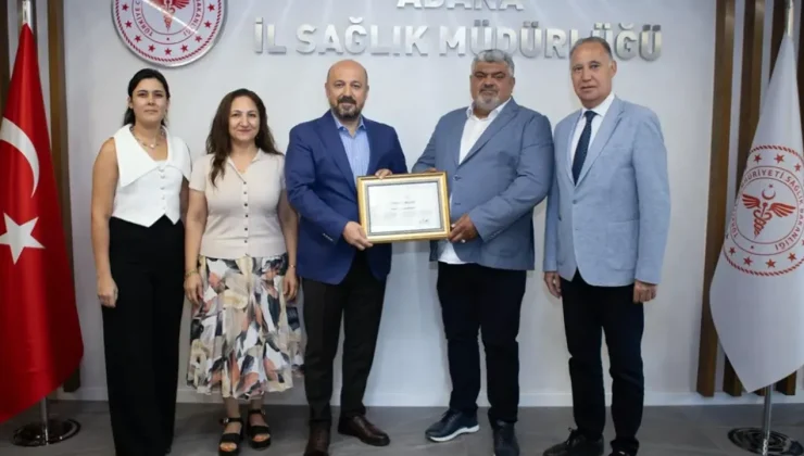 Adana’da obeziteyle mücadele kampanyasına teşekkür belgesi