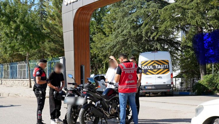 Isparta’da okul çevrelerinde asayiş uygulaması