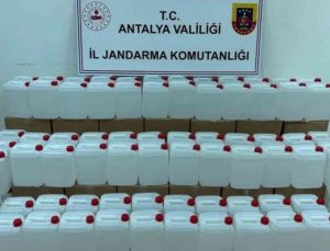 Antalya'da 500 litre kaçak alkol ele geçirildi