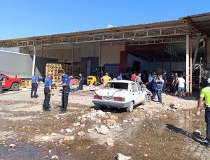 Demre'de toptancı halinde patlama: 1 ölü, 3 yaralı