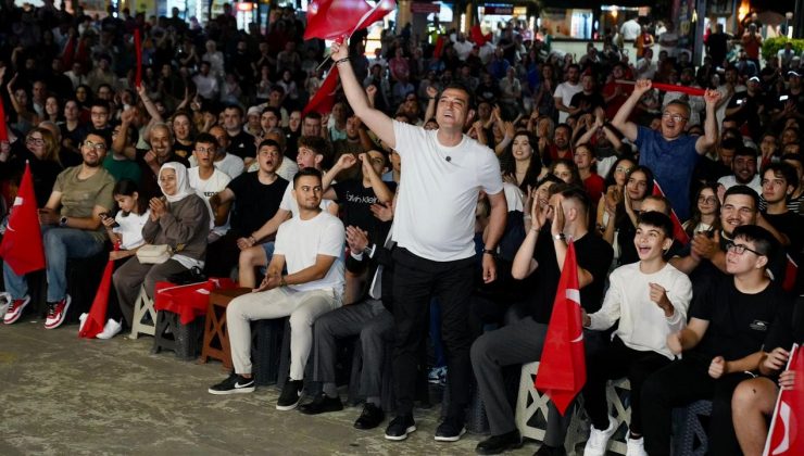 Giresun'da Alperen Şengün'lü milli takım coşkusu