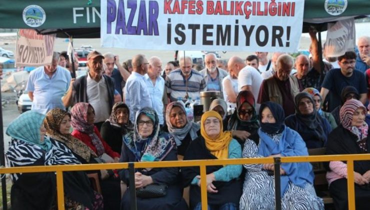 Pazar’da balıkçı köyü halkı kafes balıkçılığına karşı hukuki süreç başlattı