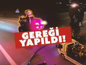 Trafiği Tehlikeye Atan 17 Motosiklet Sürücüsü