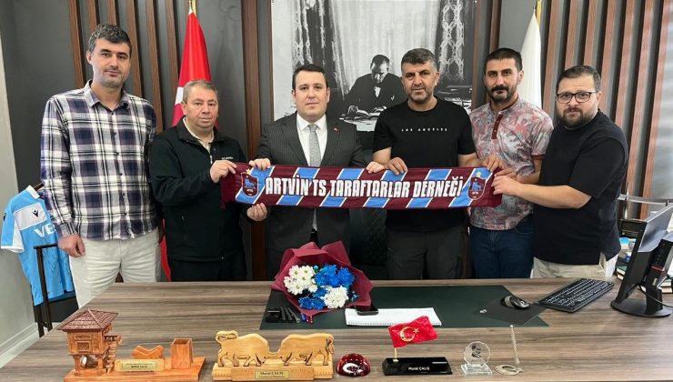 Artvin Trabzonspor taraftar derneğinden Artvin Cumhuriyet Başsavcısına ziyaret