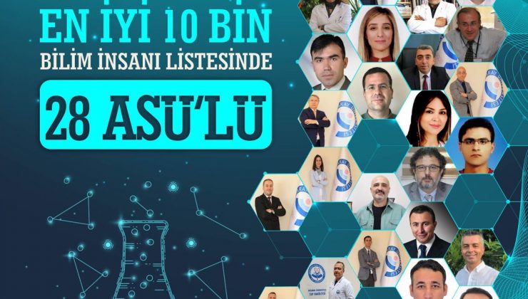 Aksaray Üniversitesi’nden 28 akademisyen ilk 10 bin arasına girdi