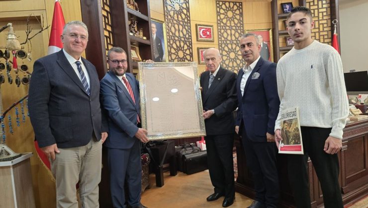 Sebilürreşad Vakfı yöneticileri MHP Genel Başkanı Devlet Bahçeli’yi ziyaret etti