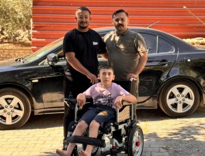 Engelli sandalyesine kavuşan Hüseyin: Ben de Mustafa Şahin amcam gibi Polis olacağım