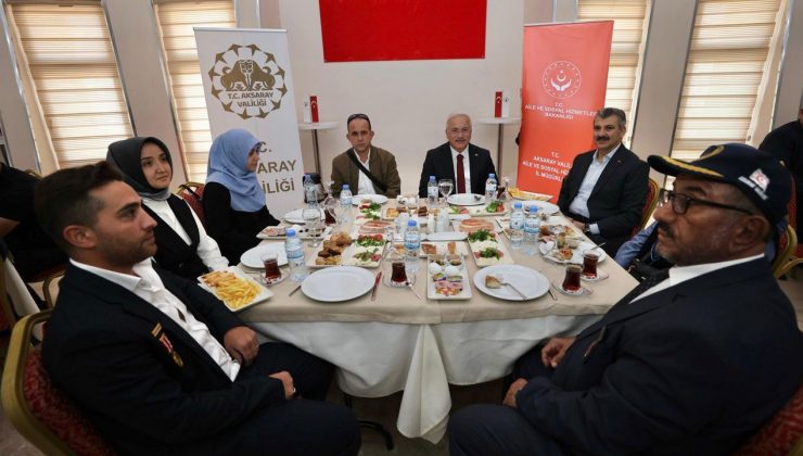 Aksaray Valisi Mehmet Ali Kumbuzoğlu Gaziler ve Aileleri ile buluştu