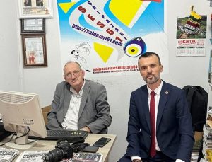 Muhabirine Saadet Partisi İlçe Başkanı Özendi’den ziyaret