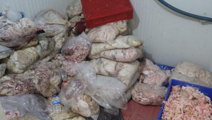 Ankara’da 3 iş yerinde 17 ton bozuk et ele geçirildi