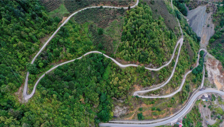Ordu Mesudiye' de 200 km yol modern görünüme kavuştu