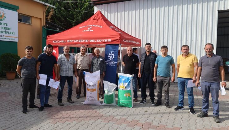 Kocaeli Büyükşehir’den çiftçiye yüzde 75 hibeli tohum desteği