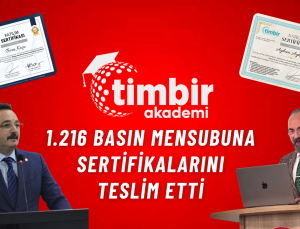 TİMBİR Akademi, 1.216 basın mensubuna sertifikalarını teslim etti