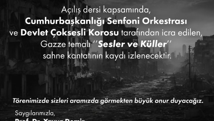 Ankara Bilim Üniversitesi yeni akademik yıla anlamlı bir etkinlikle başlıyor