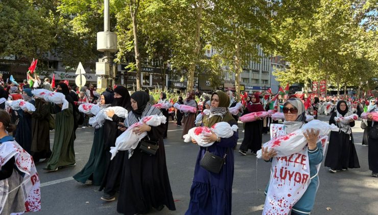 Ankara’da Gazze Kararlılık Yürüyüşü: Yüzbinler Filistin için tek yürek oldu