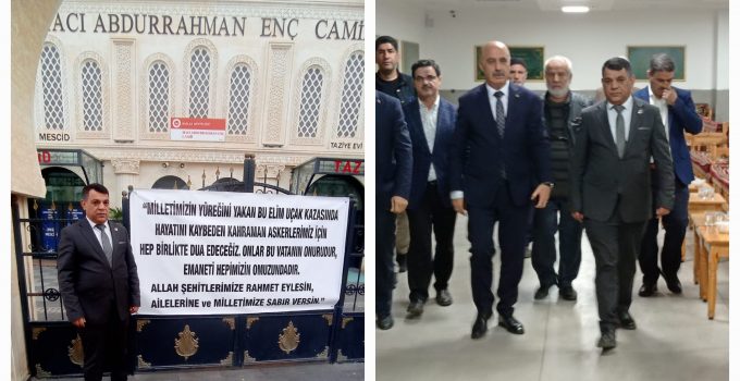Diyarbakır’da Şehitler İçin Kurulan Taziyeye BBP İl Başkanı Mehmet Çiçek ve İl Emniyet Müdürü Nurettin Gökduman Katıldı