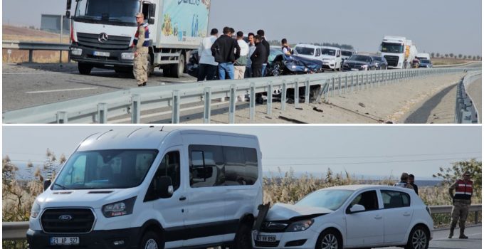 Bismil Yolunda Aynı Anda 2 Ayrı Kaza: 2 Yaralı