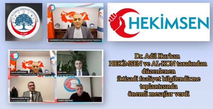 Dr. Adil Kurban: “Birliğimizin gücüyle konuttan sanayiye çok büyük işler yapabiliriz”