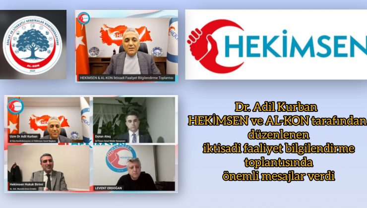 Dr. Adil Kurban: “Birliğimizin gücüyle konuttan sanayiye çok büyük işler yapabiliriz”