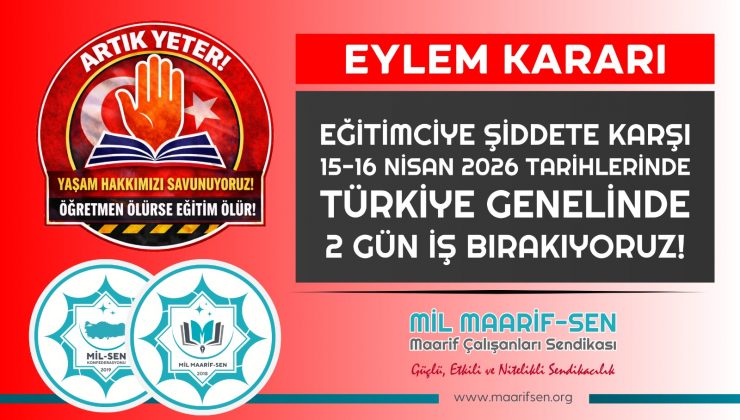 Diyarbakır Mil Maarif-Sen: Can Güvenliğimiz, Meslek Onurumuz İçin Alandayız