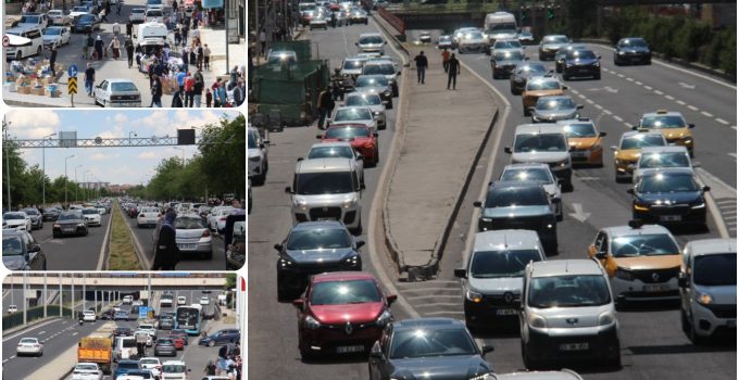 Diyarbakır Trafiğinde Bayram Yoğunluğu