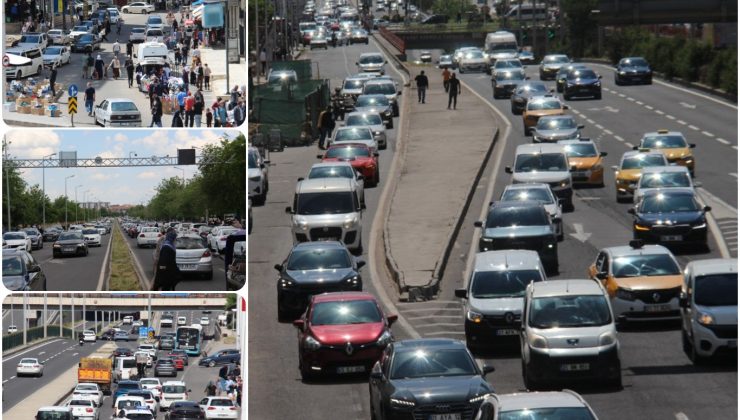 Diyarbakır Trafiğinde Bayram Yoğunluğu