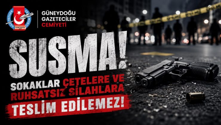 GGC: Sokaklar Çetelere ve Ruhsatsız Silahlara Teslim Edilemez!