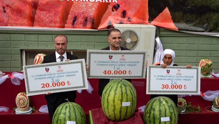 16. Diyarbakır Kültür ve Karpuz Tanıtım Etkinlikleri’nde 47 Kilo 900 Gramlık Karpuz Birinci Oldu